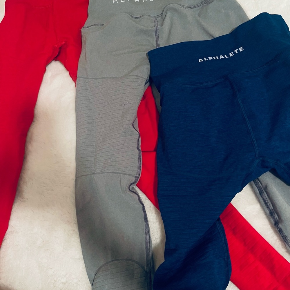 3 pair Alphalete leggings